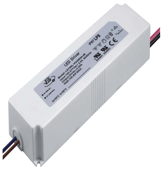 Ul 51-100w 0-4.2a водонепроницаемый Ip67 без мерцания, обеспечиващий постоянное напряжение 24v светодиодный драйвер 100w