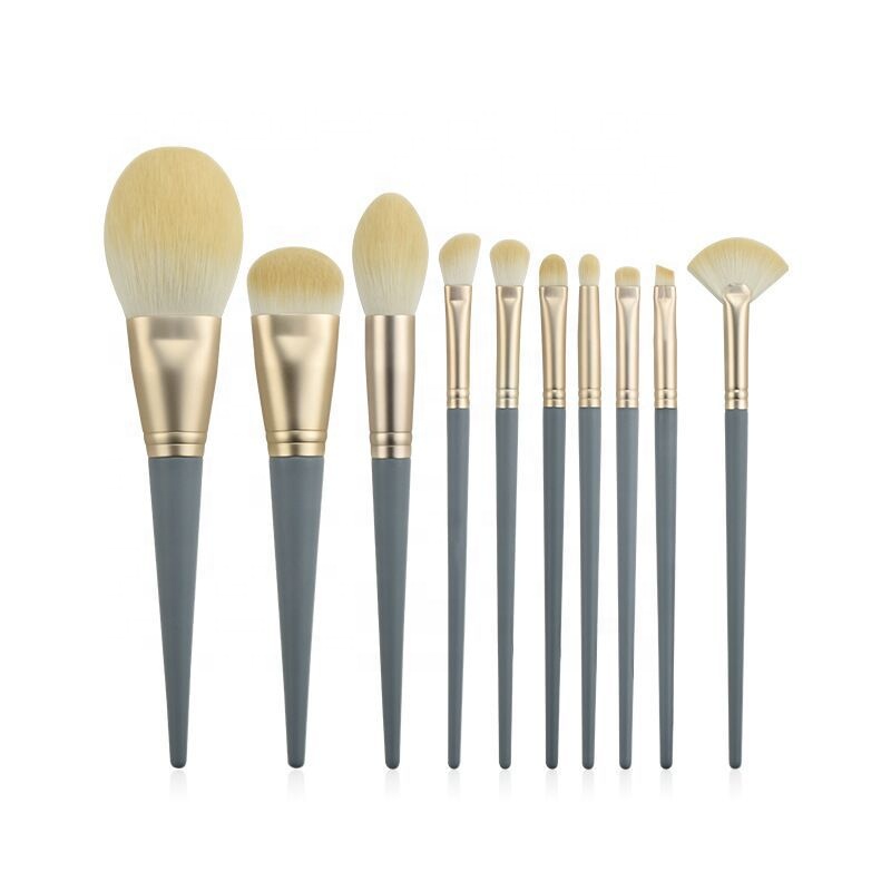 10 Pcs Professional Makeup Brushes Set Brushes Portable Cosmetic Tools Mermaid Brushes