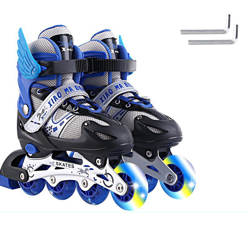 Wholesale Promotional Adjustable Pvc Flash Wheel Inline Skate For Children
