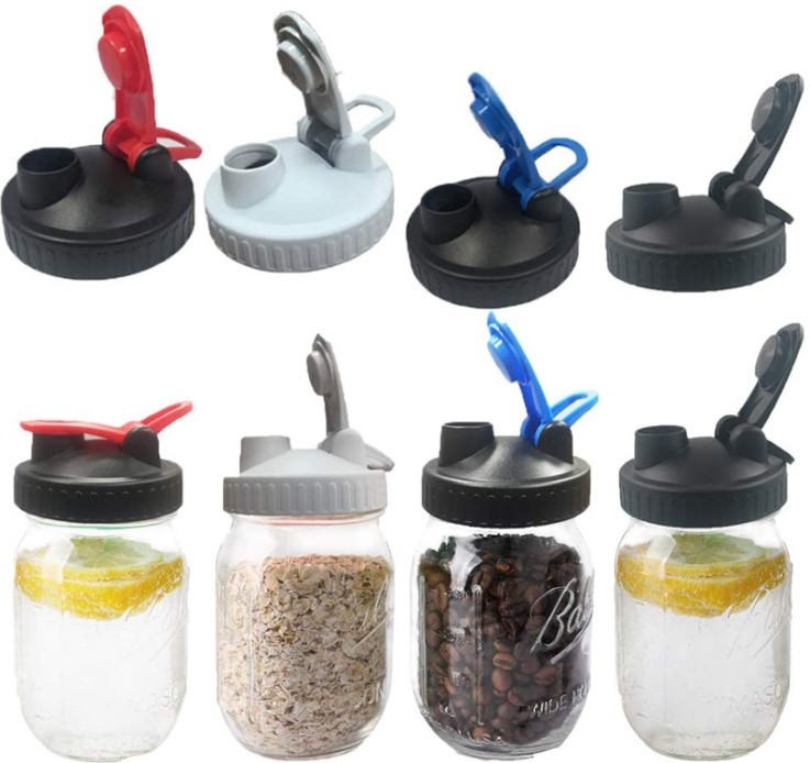 70mm 86mm Reusable Can Lid Leak-proof Seal Wide Mouth Mason Jar Lid Top Lids for Storage Pouring