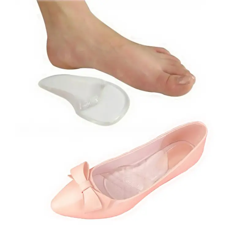 Self-Adhesive Metatarsal and Arch Support Insole Gel Pads Generous Ball of Foot Cushions for Arch Support & Plantar Fasciitis