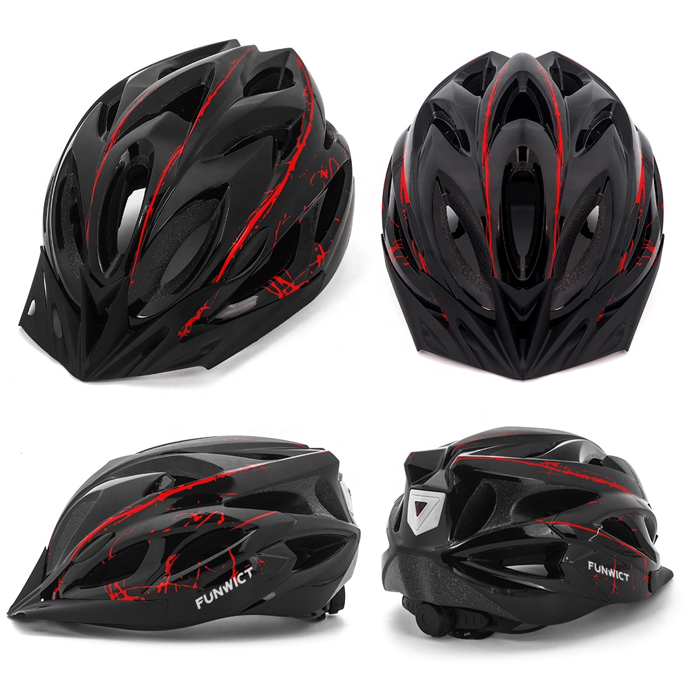VICTGOAL OEM ODM bike accesories cycling helms cyclisme casque cycle helmet with led bicycle 46 led light for bicycle helmets