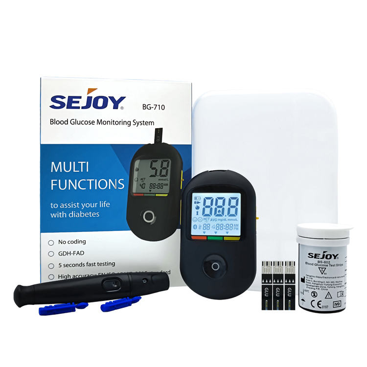 Sejoy medical devices for home blood sugar test machine blood glucose meter glucose monitor
