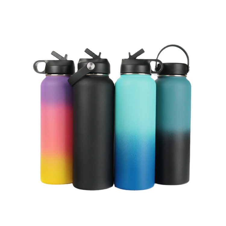Wholesale Customize Logo Insulated Double Wall Sport flask bottle 304 Stainless Steel Thermos Vacuum Flasks