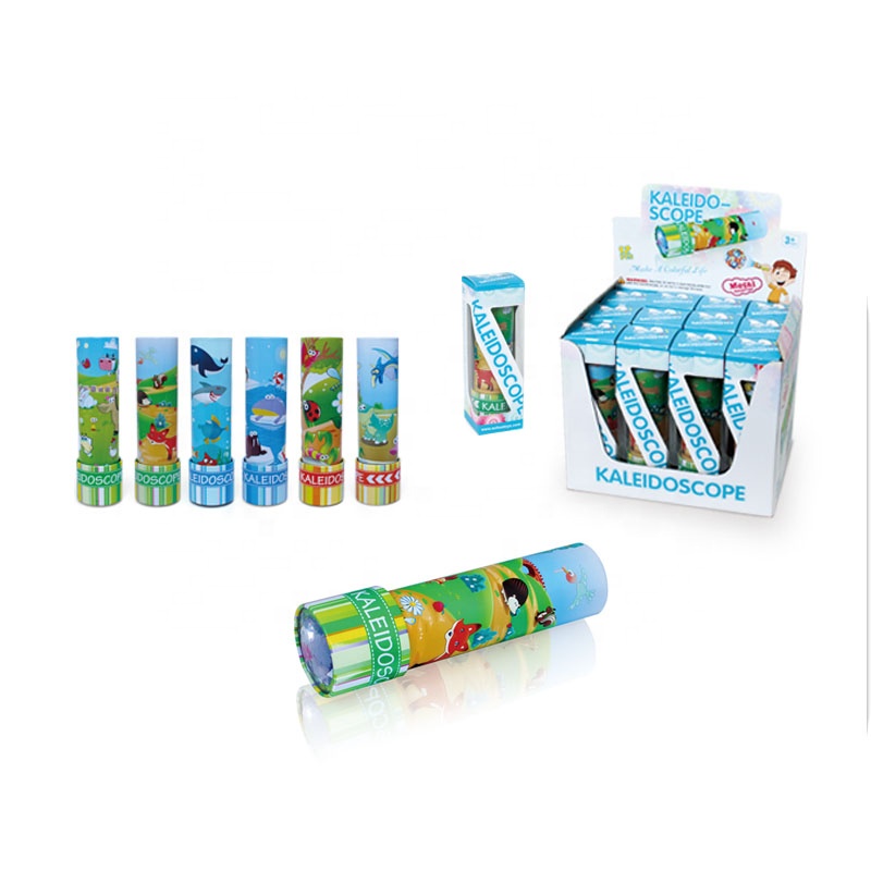 Educational Toys science toy metal shell tin plate kaleidoscope for kids