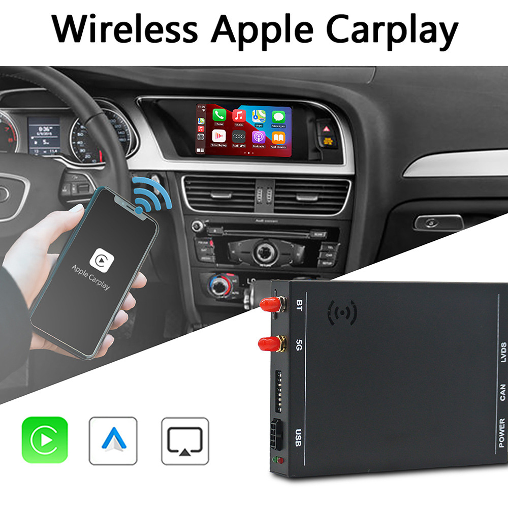Автомобильная навигация Apple Carplay Беспроводная для Audi A4 B9 Oem модуль для телефона с зеркалом Поддержка Android Авто Airplay интерфейс для задней камеры