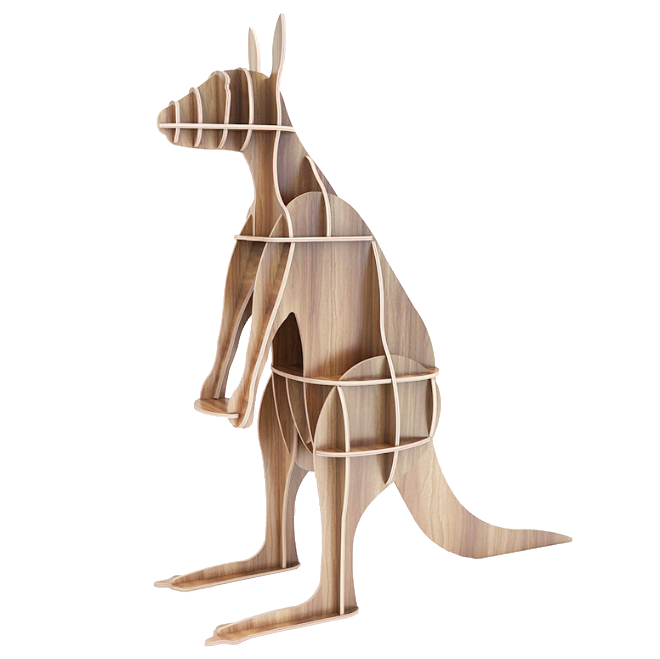 Creative Kangaroo bookshelf shop window decoration stand