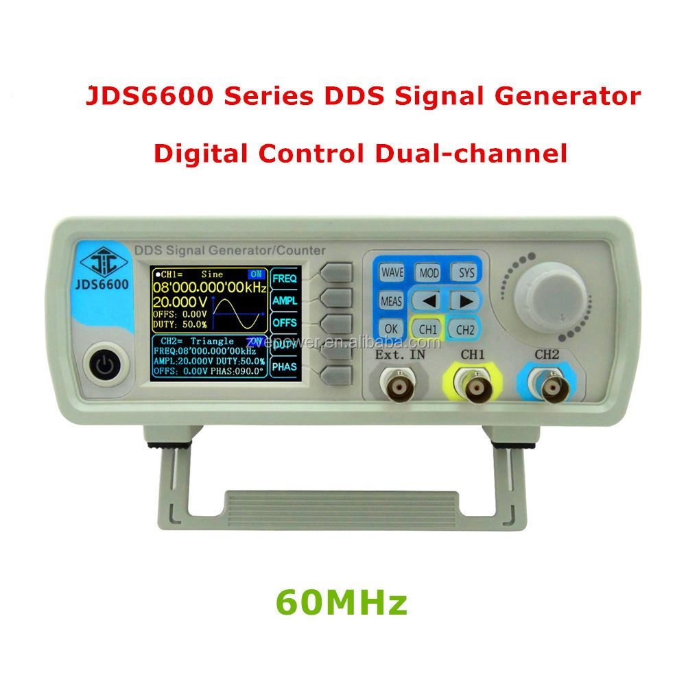 Двухканальный генератор сигналов DDS серии JDS6600 с цифровым управлением от 15 МГц до 60 МГц