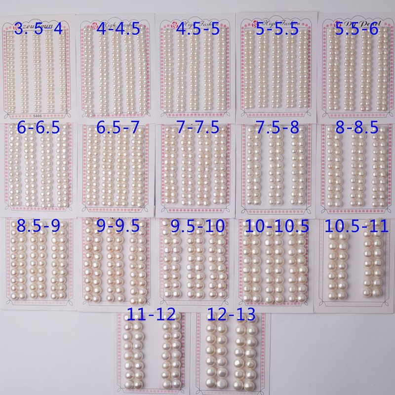 2-15mm 3A natural pure white semi drill wholesale cultured freshwater button pearl pine without hole