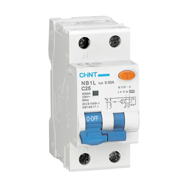 Chint original NB1L RCBO 1P+N B16 C10 C16 C20 C25 C40 C63 CHNT Residual Current Circuit Breaker with Over current Protection
