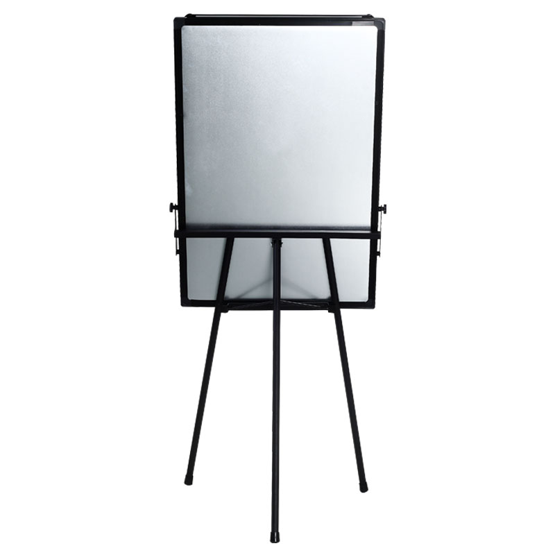 Hot sale 70x100cm mobile flip chart board height adjustable Magnetic surface white board stand with tripod size