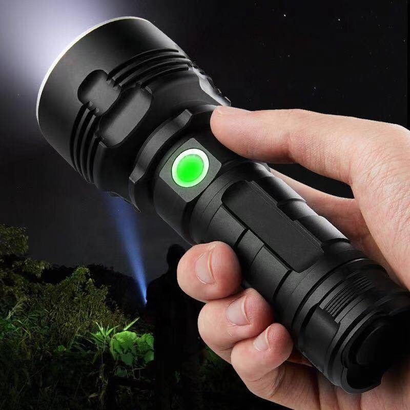 HIGH Lumen XHP70 Torche Waterproof Powerful Led Flashlight, USB Charging 20W Linterna DE LED XHP70 Rechargeable Torch Light