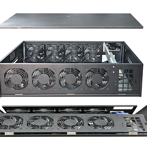 Складной корпус 8 gpu корпус тихий gpu сервер высокая эффективность gpu графическая карта 8 Главная рамка