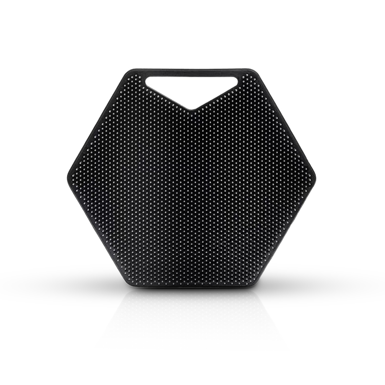 Силиконовый скруббер для тела OEM/ODM cepillo 12,5x12,5 см Шестигранная форма оптовая продажа сухой силиконовой щетки для ванны