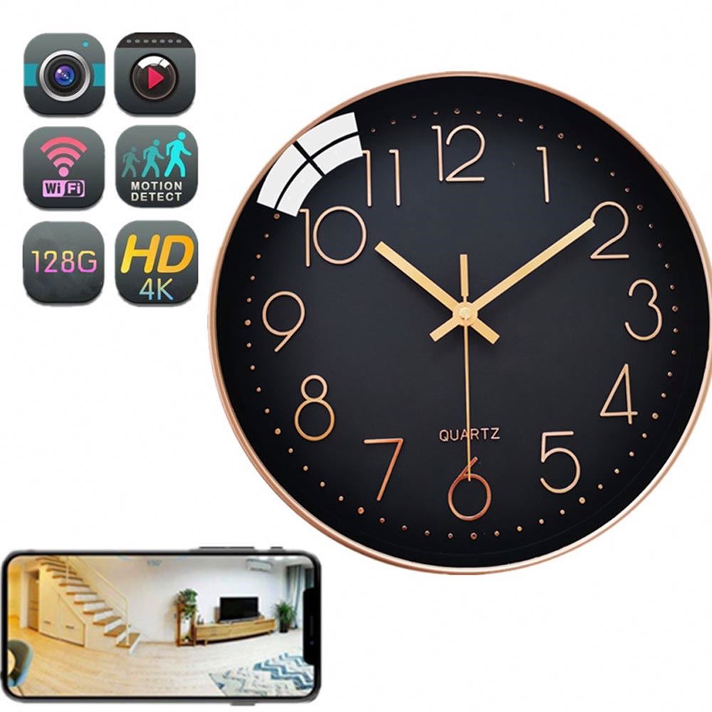Hidden Wifi Wall Clock Camera HD 1080P Nanny Cam DVR With Motion Detection Real-Time Covert Clock Security Camera