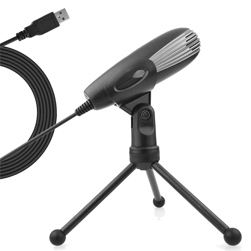 SONCM SF-500B USB Condenser Microphone with Table Stand for PC Computer Play Gaming Recording Podcasting Singing