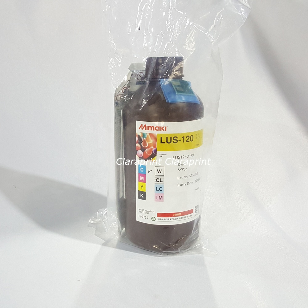 Оригинальные чернила Mimaki LUS-120 UV Curable для принтеров Mimaki UJV & UJF 1000 мл Bottle-C,M,Y,K,Lc,Lm