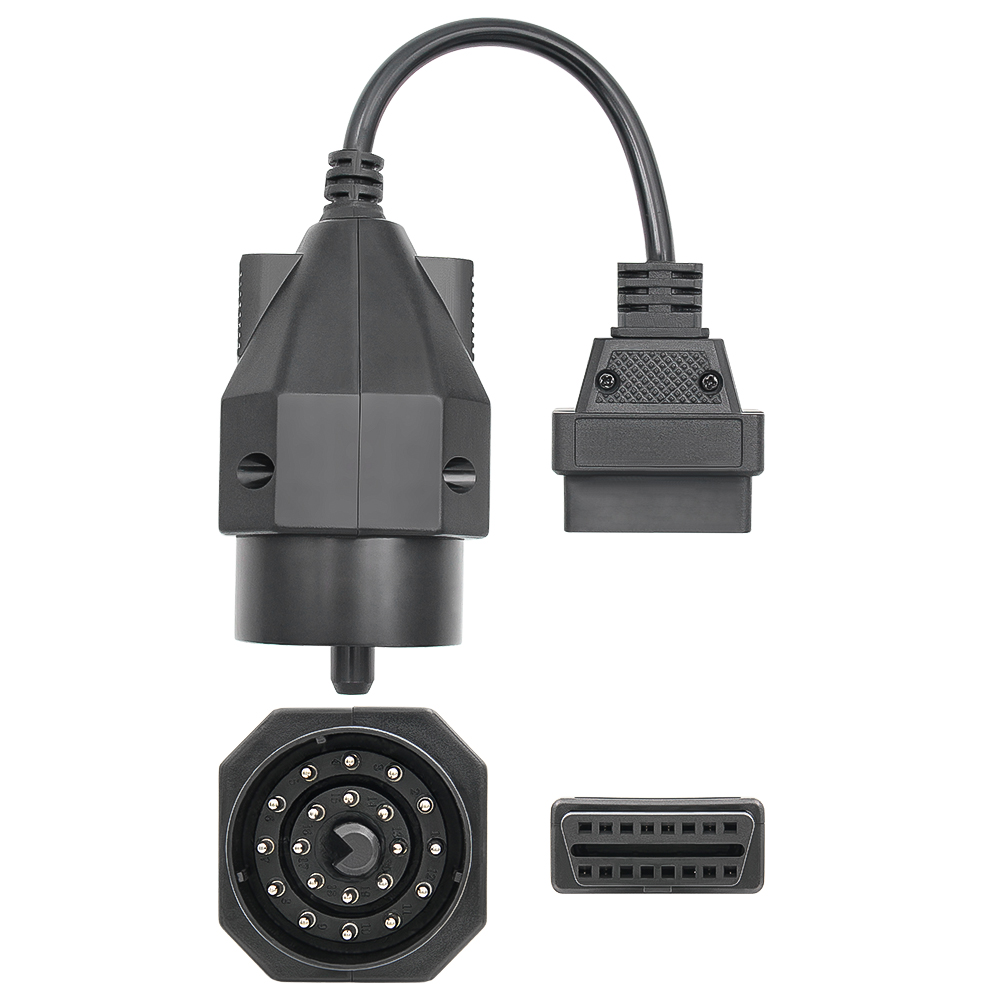 Черный кабель разъем OBD к OBD2 20pin диагностический адаптер для B-M-W старых автомобилей