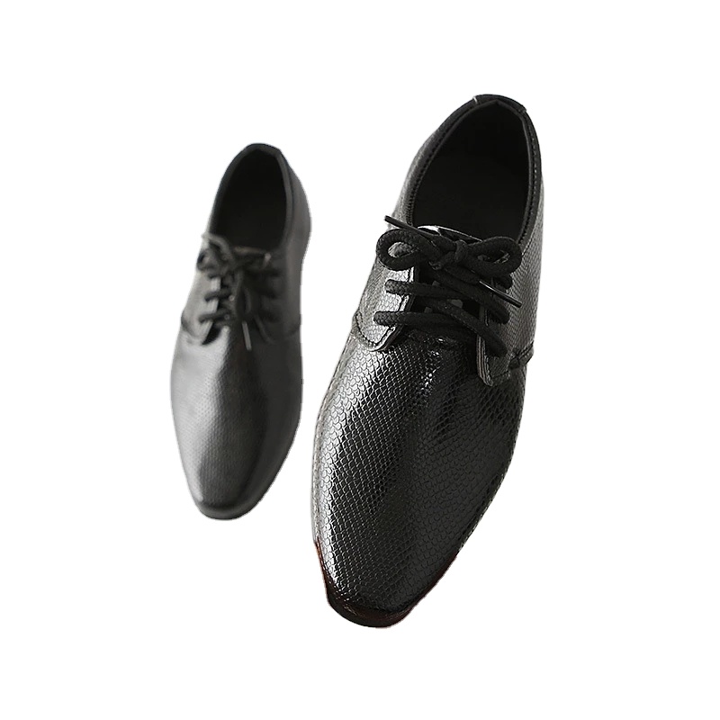 LZH Children Leather Shoes Boys Lace Up Walking Dress Shoes Baby Formal Occasions Suits
