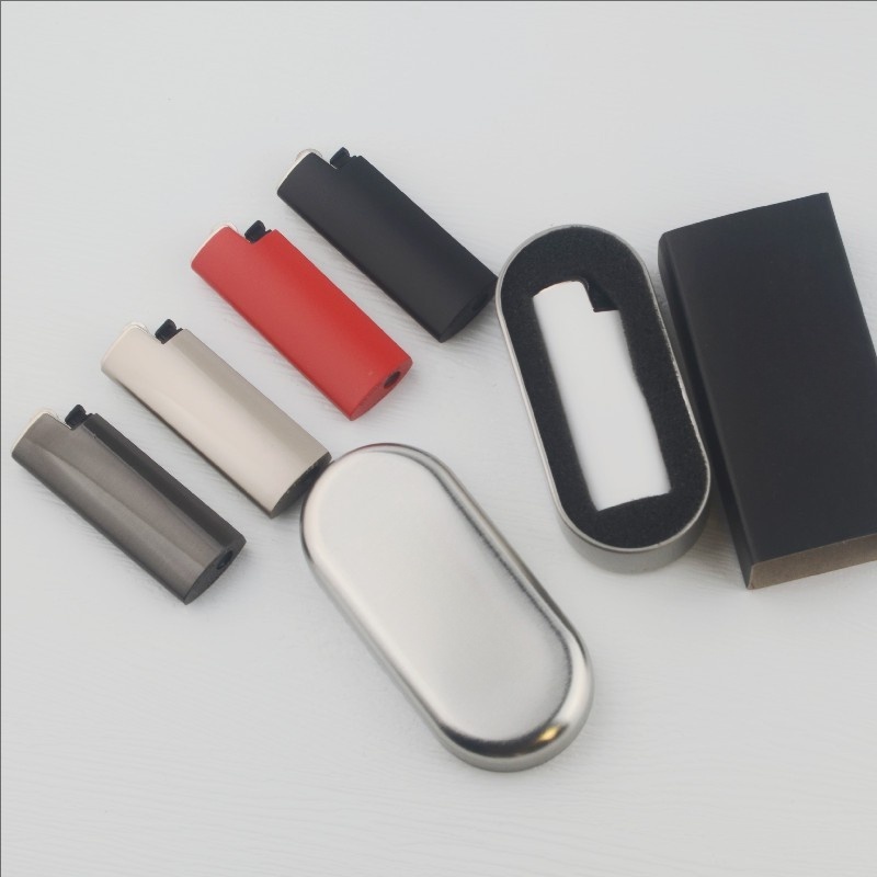 Factory Wholesale Cheap Metal Lighter Custom logo Other Lighters & Smoking Accessories Gas Inflatable Flint Custom Lighters