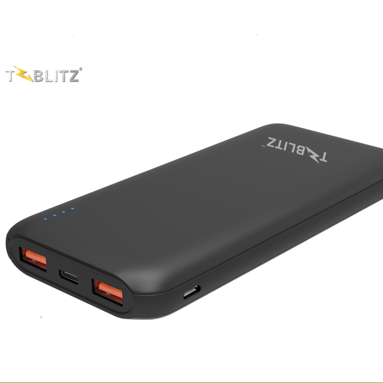T-Blitz внешний аккумулятор 10000 мАч QC3.0 TBP-10PQ с интерфейсом Type-C для Samsung Xiaomi iPhone портативный банк быстрой зарядки