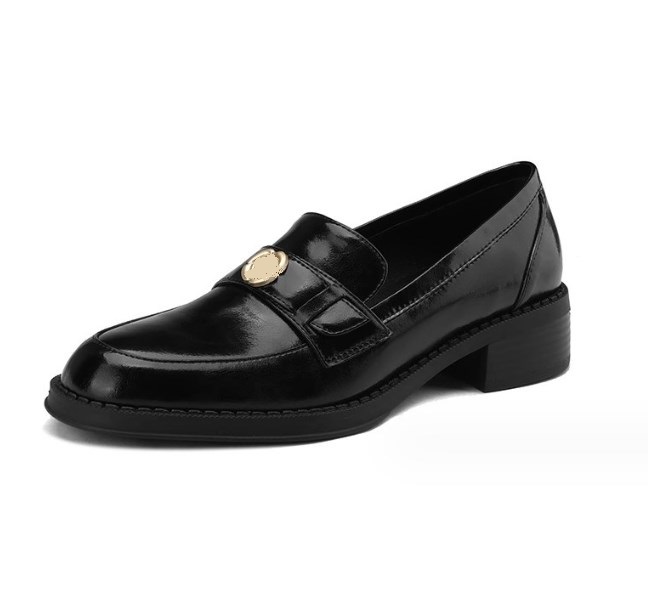 UP-1722J Fashionable Ladies Comfortable PU Women's Flat Shoes Plus Size 40 Working Single Shoes for Women