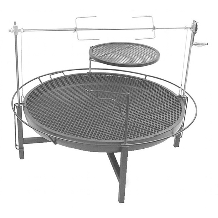 Factory Direct Price Natural Rust Color Outdoor Camping Wood Burning Multifunction Fire Pits With Bbq