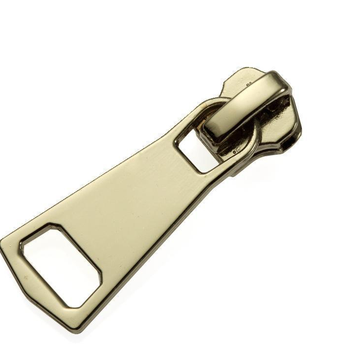 Factory directly sale hot sale plated golden auto lock metal zipper slider
