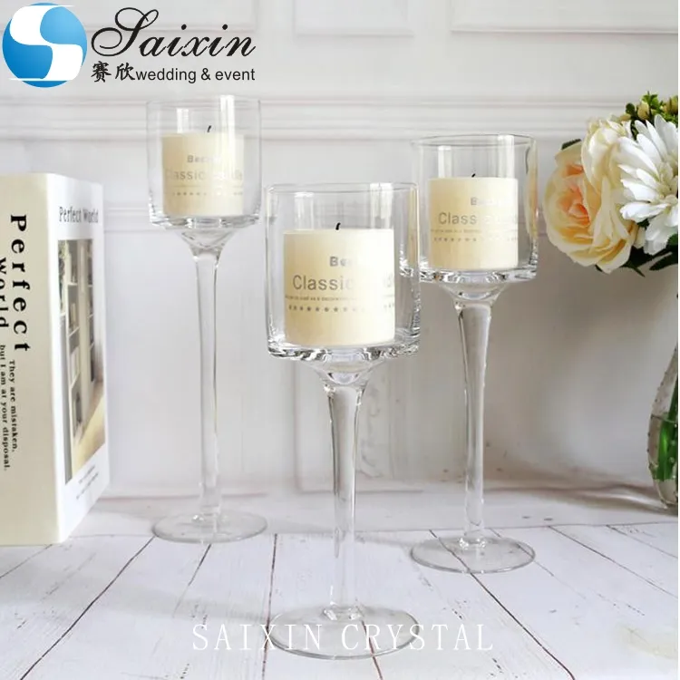 ZT-007 Cheap glass tealight crystal candle holder for wedding decor