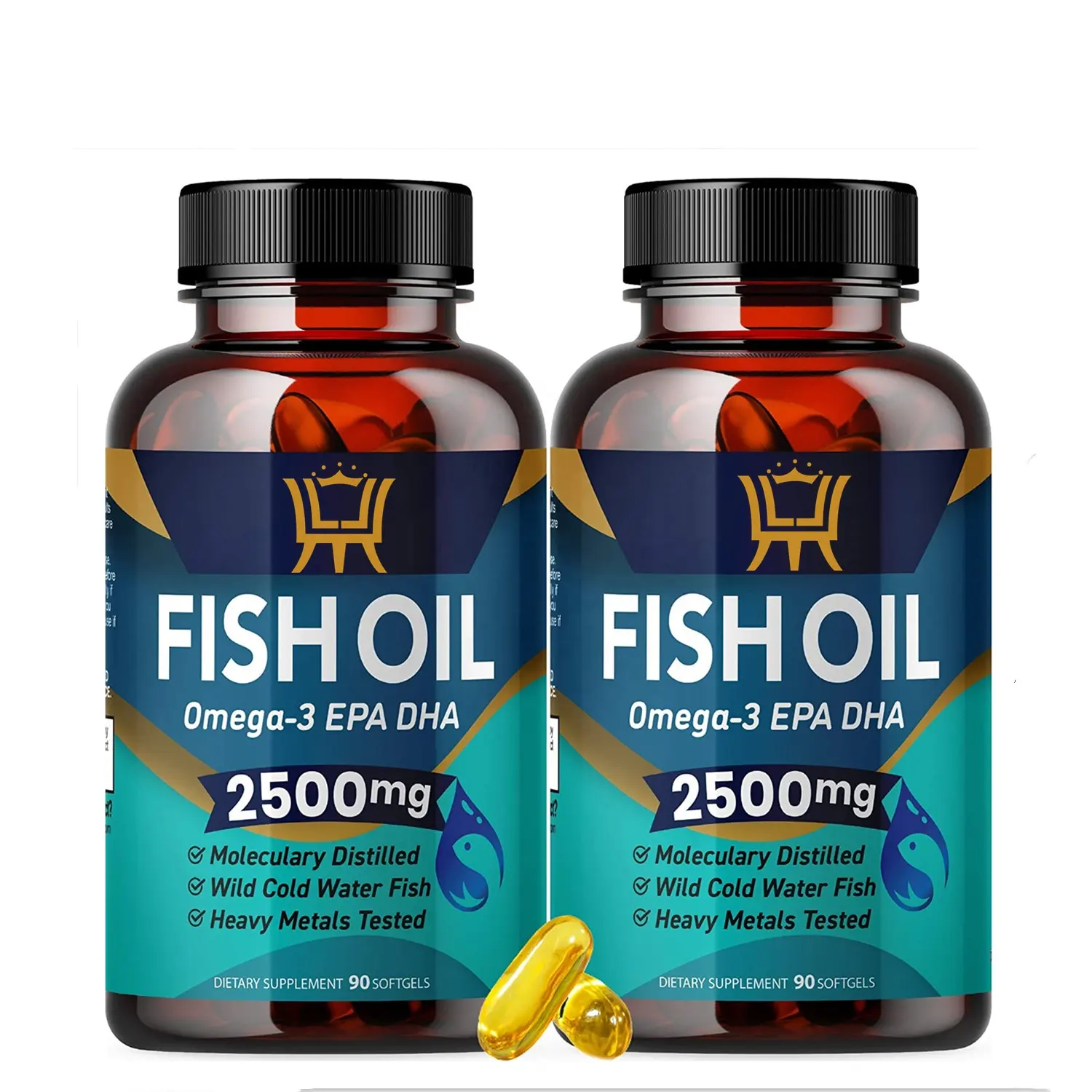 2021 Amazon Hot Sale Omega 3 Capsules Salmon Fish Oil Softgel Promotes Joint Eye Brain And Skin Health