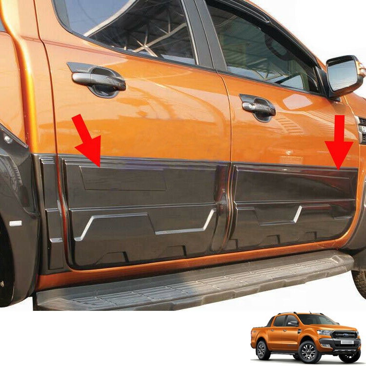 Car Accessories Side Door Trim Body Cladding for Ford Ranger 2020 T6 T7 T8 PX XTL WILTRAK 2012-2021