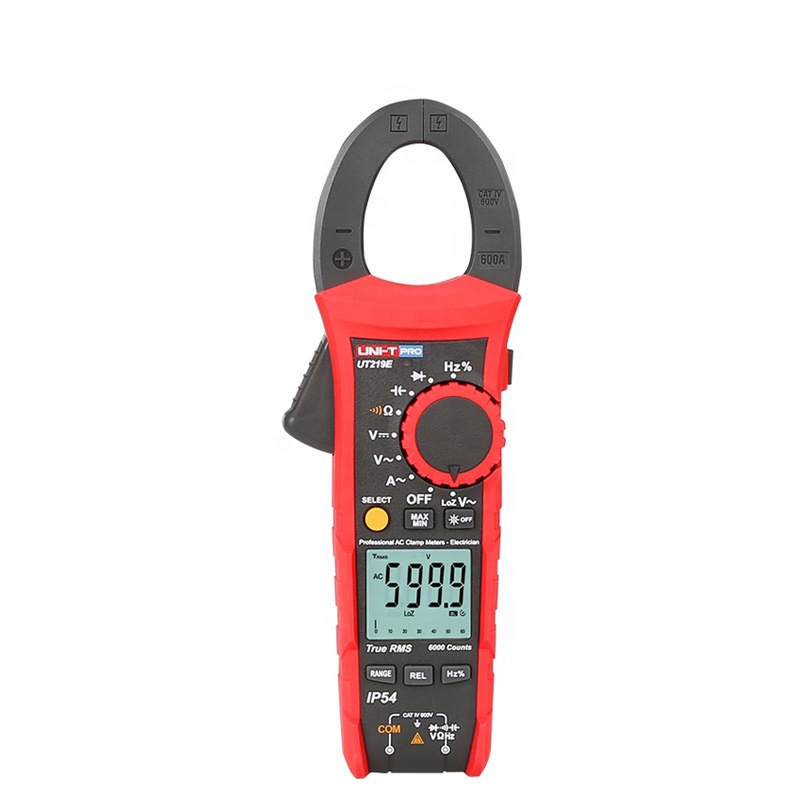 UNI-T UT219E 600A true RMS professional digital clamp meter with CAT IV 600V rating