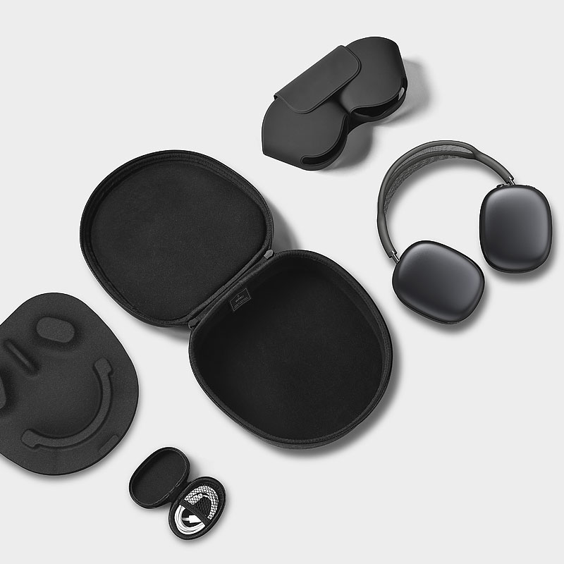 Дорожный защитный чехол WiWU для Airpods Max, водонепроницаемый нейлоновый чехол, сумка для хранения, Интеллектуальный чехол для наушников с автоматическим сном