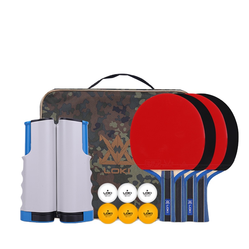 Quality Table Tennis Bat Racket Double Face Pimples In Long Short Handle Ping Pong Paddle Racket