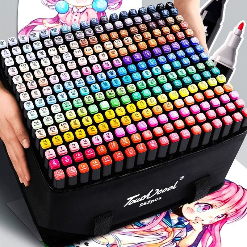 24 30 36 48 60 80 168 Colors Dual Tips Art Sketch Twin Alcohol Based Ink Marker Pen Set
