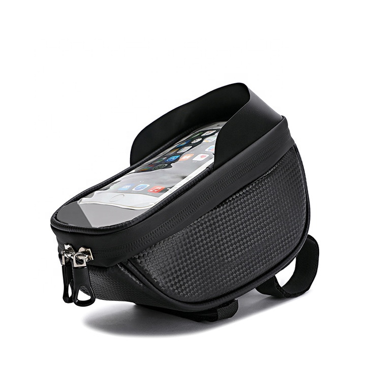 Phone holder Bicycle Accessories MTB Rode Bike Waterproof Upper handle bar bag touch screen frame cycling bag