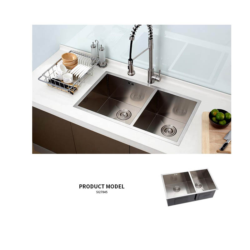 304 stainless steel silver color farmhouse kitchen sink