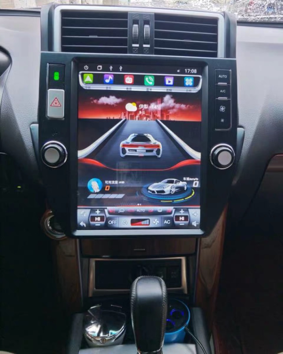 12,1 ''android 9,0 автомобильный dvd-плеер для land cruiser prado с большим экраном gps