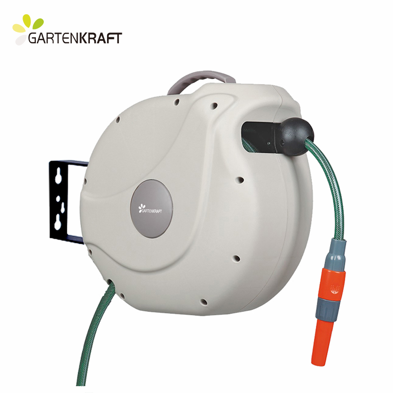 GartenKraft, садовый шланг, катушка, выдвижное автоматическое настенное крепление для орошения сада