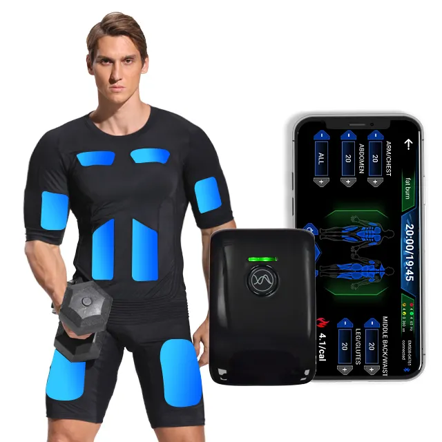 wireless ems body training suit for personal home use