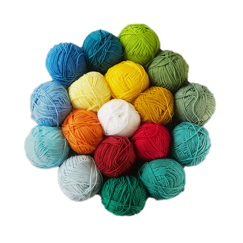 50 г трикотажная молочная хлопчатобумажная пряжа 4ply 50 г amigurumi ручное вязание тонкая Органическая молочная хлопчатобумажная пряжа для вязания крючком ручное вязание