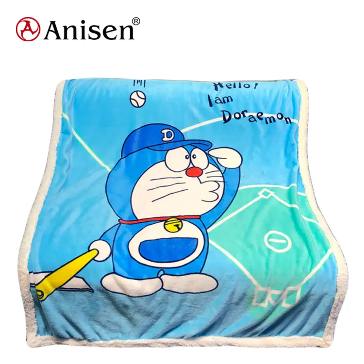 Wholesale Soft Fleece Oem Quality Printed Custom Cute Cartoon for Children Baby Blanket