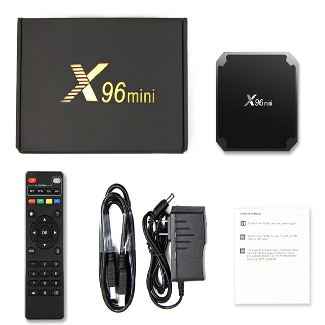 2020 лучший x96 mini amlogic s905w четырехъядерный процессор android ТВ коробка сильный 4k, 2 Гб оперативной памяти, 16 Гб встроенной памяти, smart box x 96 мини