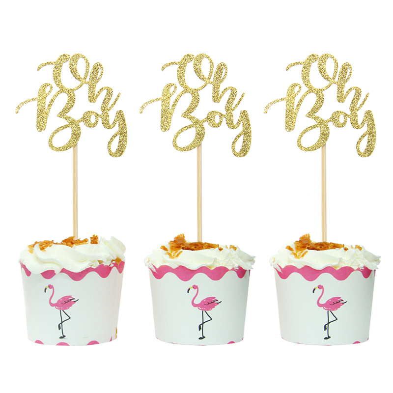Оптовая продажа пол выявить вечерние украшения поставки Вопрос золото Baby Shower ой торт топпера