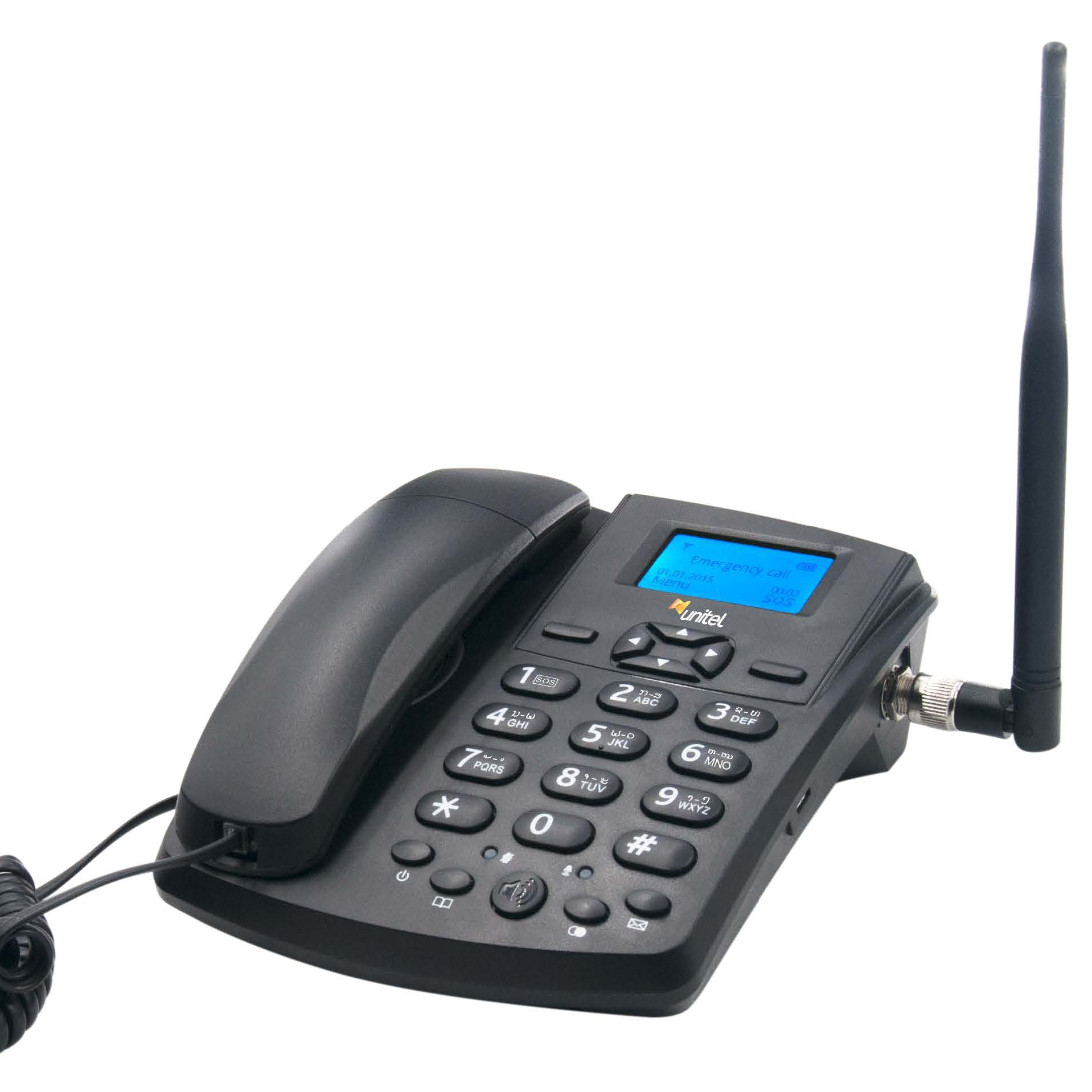 Quad Band GSM 850 900 1800 1900 mhz Desktop Style Phone with Sim Card Slot D506G