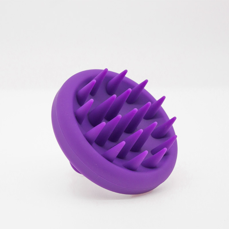 Durable Using Wholesale 100% Round Hair Scalp Massager Soft Food Grade Silicone Shampoo Brush