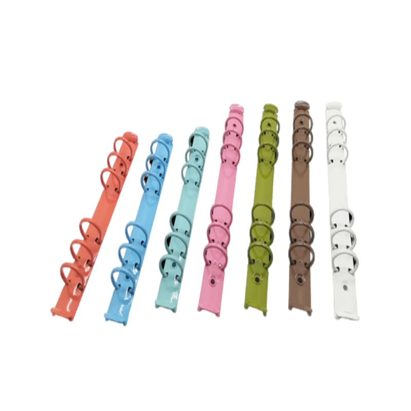 Fine classic Macaron color cute a6 6 ring stationery notebook slipcase binder clip