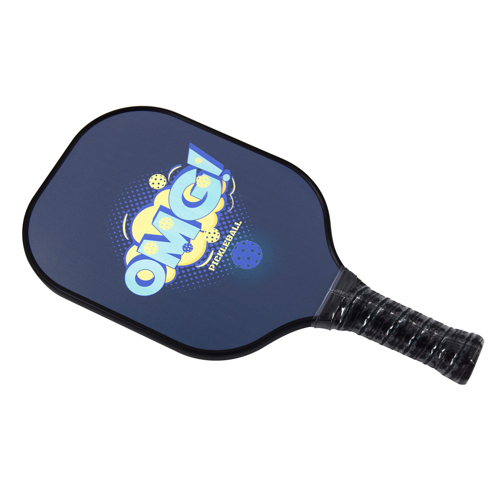 Pickleball Весло пользовательские пушапа диаманта на открытом воздухе зерна углеродного волокна ткань ПП сотообразная Середина Pickleball ракетка затвора