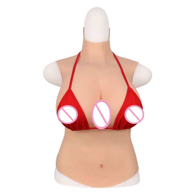 Hot sell Solid half body silicone prosthetic breast real breast CD cross-dressing huge breast sex toys product for man women