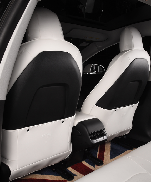 White Seat kick pad for Tesla Model 3 Interior Accessories Modified car seatback dirt-proof pad